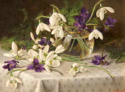 Snowdrops and Violets by Eva Francis
